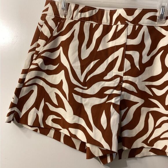 SPANX “ON THE GO” ZEBRA PRINT SHORTS Size XL Brown & Cream - Picture 6 of 11